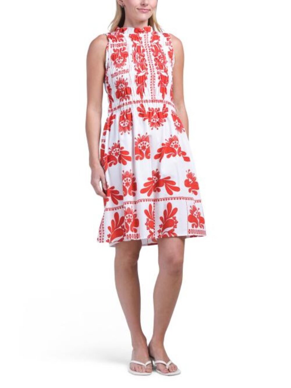 BELLAMBRA Sleeveless Smock Top Mini Dress